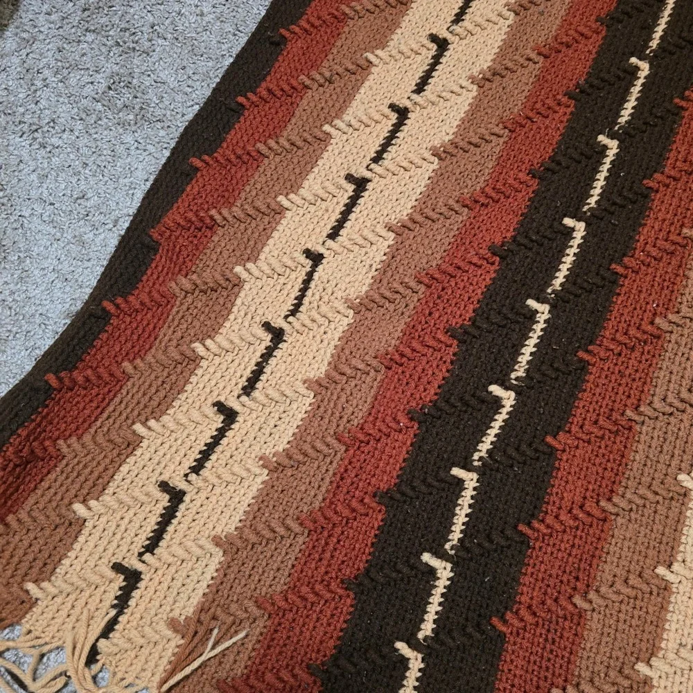 Handmade crochet afghan